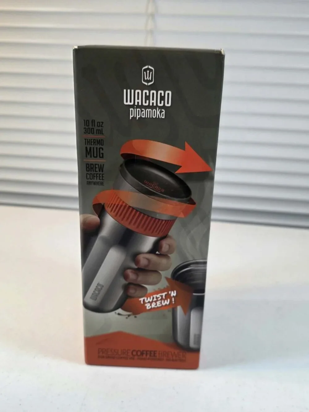 WACACO PIPAMOKA PORTABLE COFFEE BREWER THERMO MUG BREW COFFEE NEW